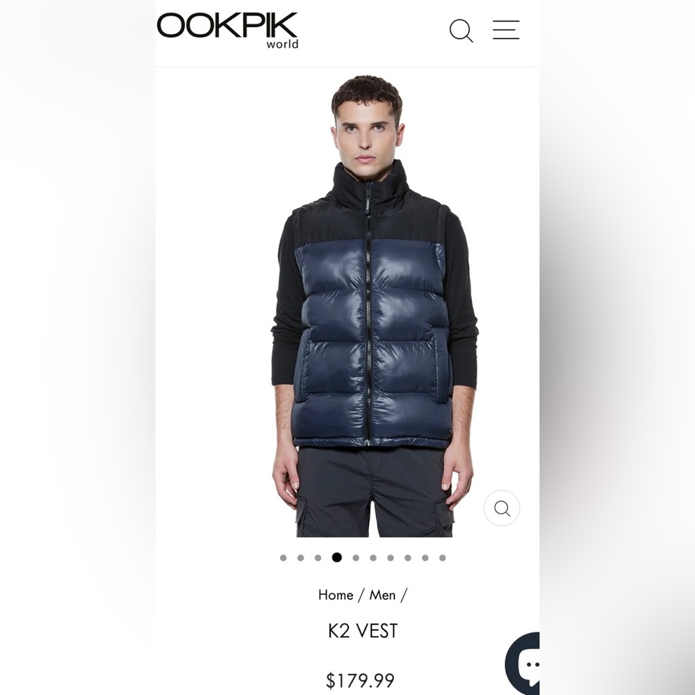Ookpik K2 puffer vest - size XL
